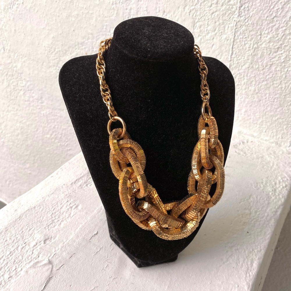 Banana Republic Statement Gold Necklce